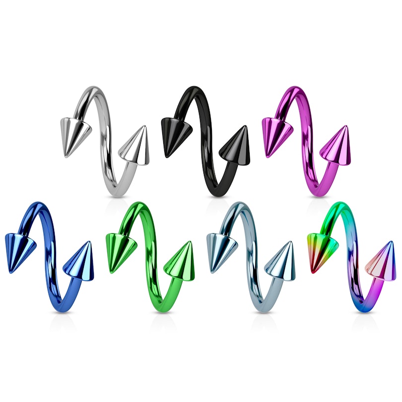 Aro en espiral en colores distintos