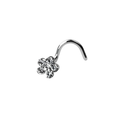Tornillo para la nariz con flor