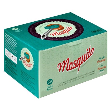 Agujas de piercing Mosquito con catéter autoretráctil caja de 50