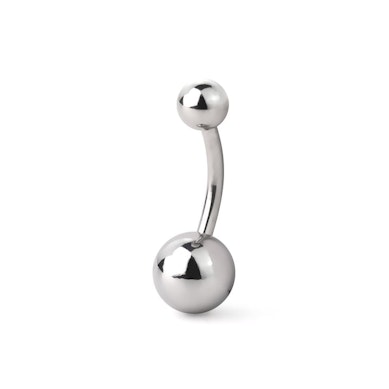 Piercing para el ombligo en acero quirúrgico puro
