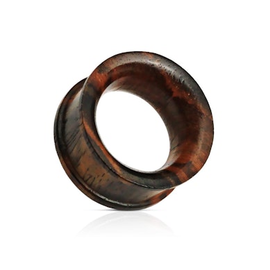 Túnel oscuro de madera de palisandro