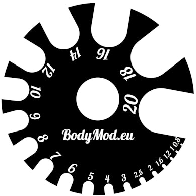 Herramienta para medir joyas para piercings