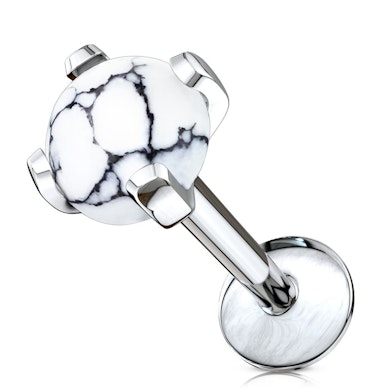 Labret con diferentes tipos de piedra semipreciosa