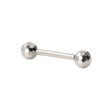 Barra push-in de titanio con bolas de disco