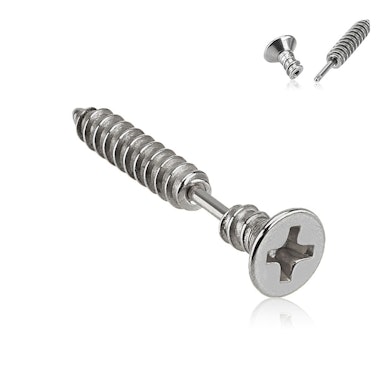 Pendiente para la oreja en forma de tornillo