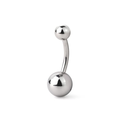 Piercing para el ombligo en acero quirúrgico puro