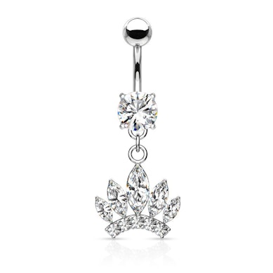 Piercing para el ombligo con corona