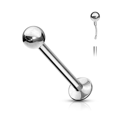 Labret a presión de acero quirúrgico