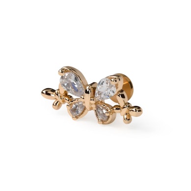 Labret de tres mariposas