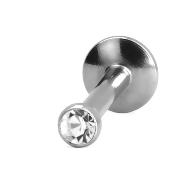 Labret con brillante pequeño y rosca interior