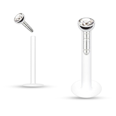 Labret de ptfe de brillantes de distintos colores