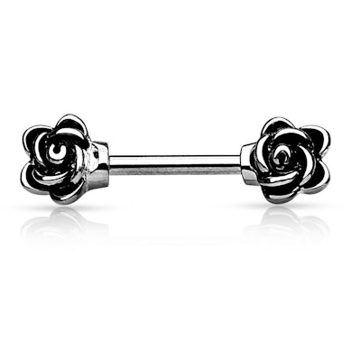 Piercing para el pezón con rosas
