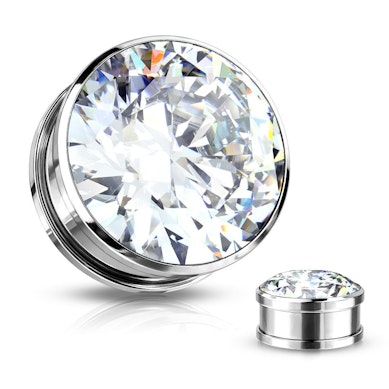 Plug con brillante y rosca