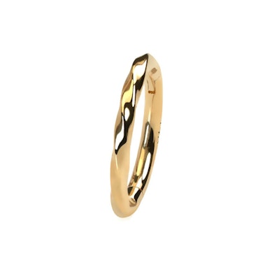 Aro de oro 14K con diseño trenzado