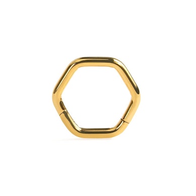 Aro hexagonal de titanio con bisagra