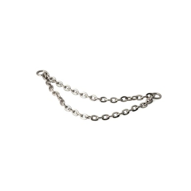 Cadena conectora doble de titanio