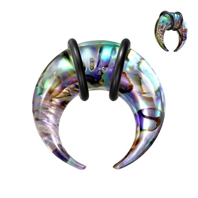 Taper en forma de C en acrílico con abulón y O-rings