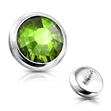 Joya para microdermal en varios colores.