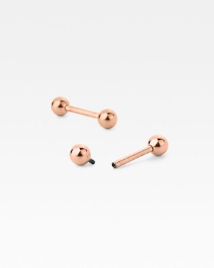 Barra de piercing con bolas