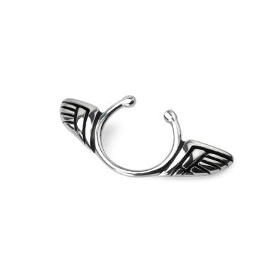Fake piercing clip-on para el pezón con alas