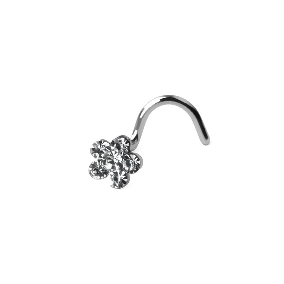 Tornillo para la nariz con flor
