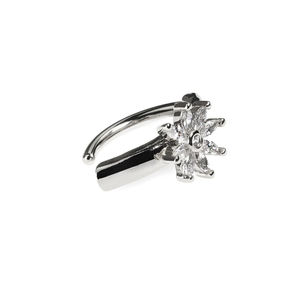 Clicker para el ombligo con flor destellante