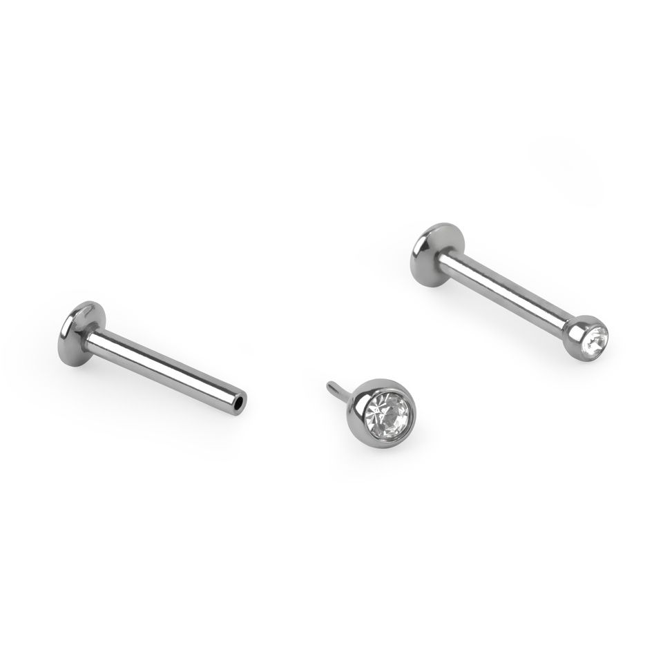 Labret push-in con brillante