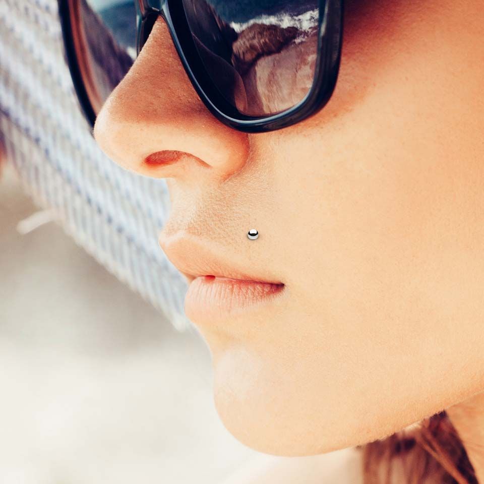 Labret de oro de 14 quilates