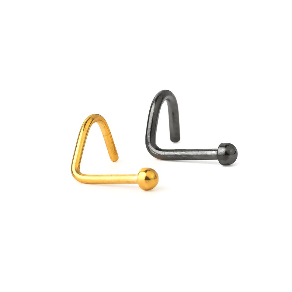 Tornillo para la nariz con media bola en varios colores