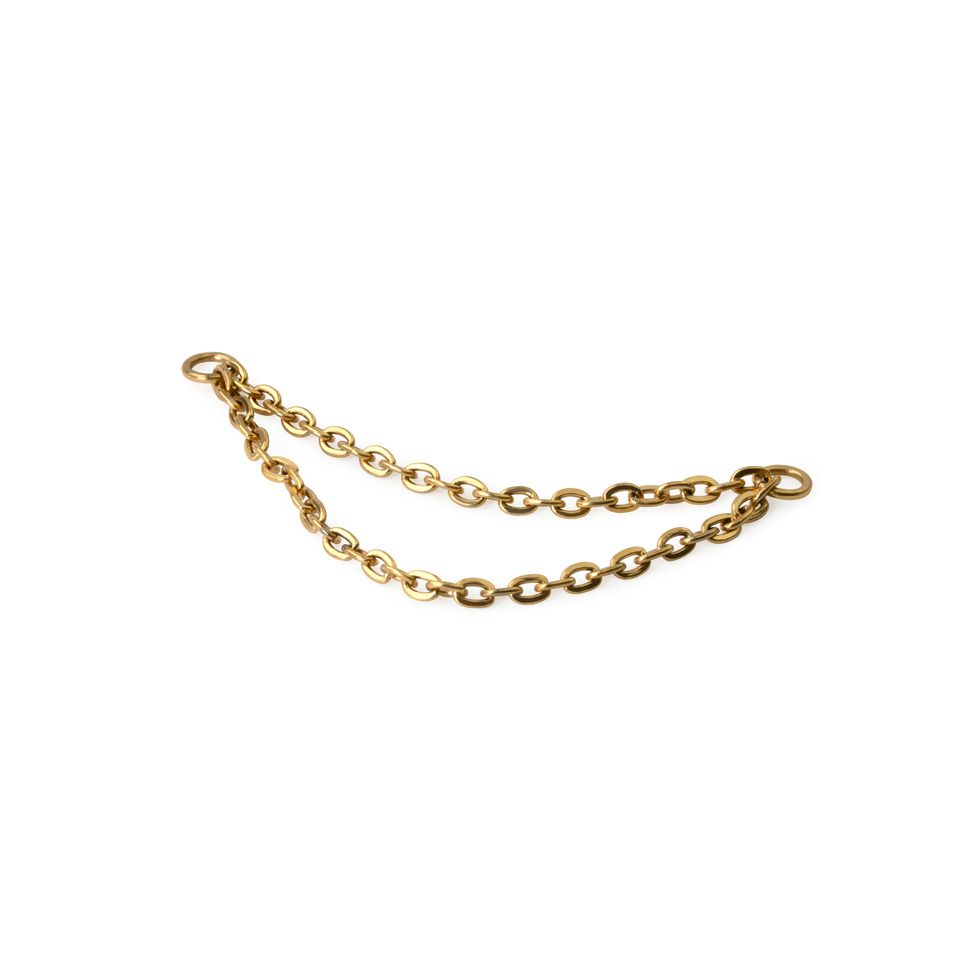 Cadena conectora doble de titanio