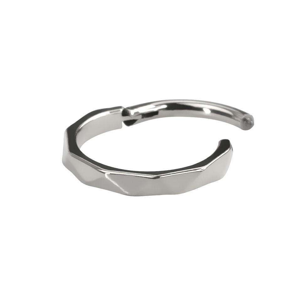 Aro de titanio para nostril con tacto de diamante
