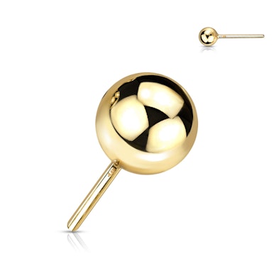 Joya push-in sin rosca de oro de 14 quilates en varios diseños