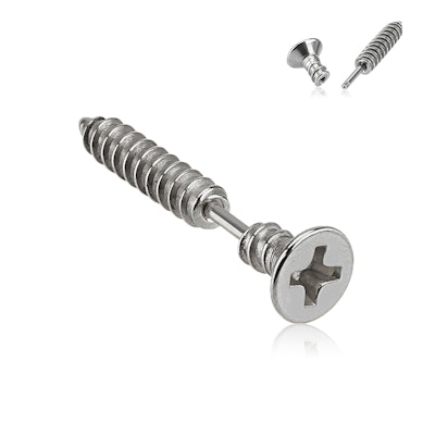 Pendiente para la oreja en forma de tornillo