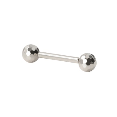 Barra push-in de titanio con bolas de disco