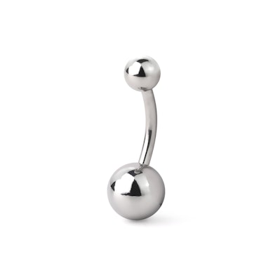 Piercing para el ombligo en acero quirúrgico puro