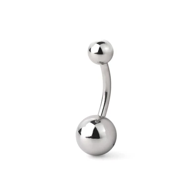 Piercing para el ombligo en acero quirúrgico puro