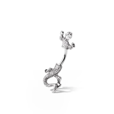 Piercing para el ombligo con lagartija