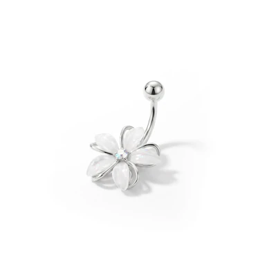 Piercing para el ombligo con flor