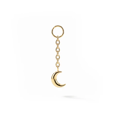 Colgante con luna de titanio