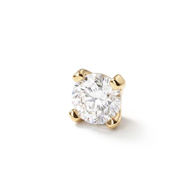 Joya microdermal en oro de 14 quilates con brillante