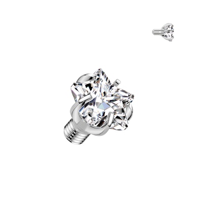 Estrella microdermal de titanio