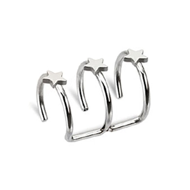 Ear cuff con estrellas
