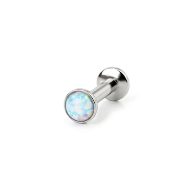 Labret push-in con ópalo