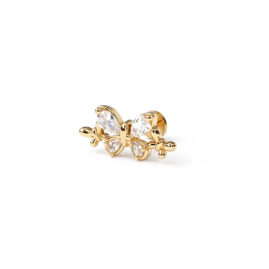 Labret de tres mariposas