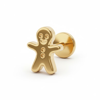 Labret galleta de jengibre de titanio