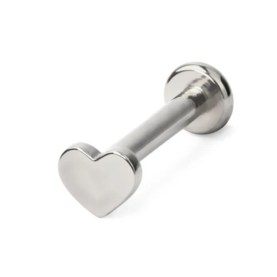 Labret de titanio con rosca interior en diferentes diseños