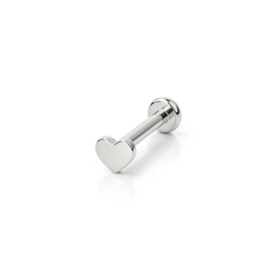 Labret de titanio con rosca interior en diferentes diseños