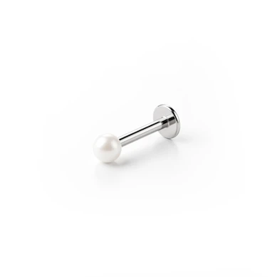 Labret con bola de perla de acrílico en varios colores
