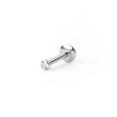 Labret con brillante pequeño y rosca interior
