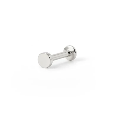 Labret con parte superior circular y rosca interior